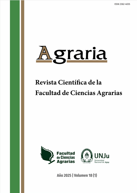 					Ver Vol. 18 Núm. 1 (2025): Agraria
				